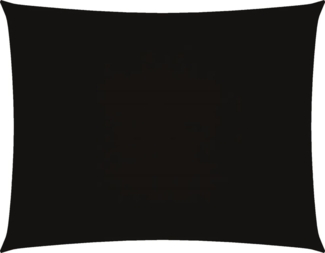 vidaXL Sonnensegel Oxford-Gewebe Rechteckig 3,5x5 m Schwarz 135765