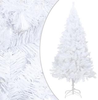 vidaXL Künstlicher Weihnachtsbaum mit Dicken Zweigen Weiß 240 cm PVC 321041