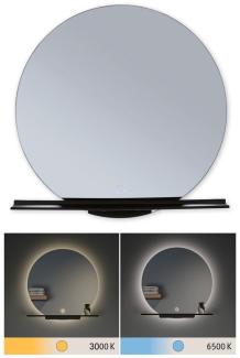 Paulmann 71091 LED Leuchtspiegel Miro IP44 Tunable White Schwarz 50cm 3000K