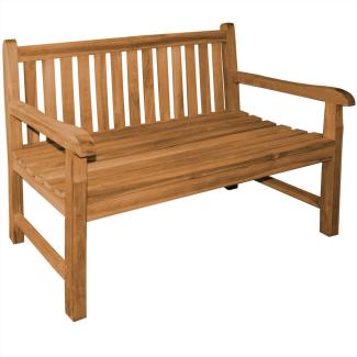 Gartenbank Piceno Teak Massivholz 120 cm