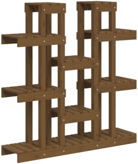 vidaXL Pflanzenständer Honigbraun 104,5x25x109,5 cm Massivholz Kiefer 822095