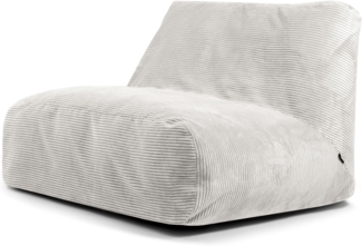 Sitzsack ‘Sofa Tube‘, Bezugstoff - Waves, 100% Polyester, Snow, 85x80x80 cm.