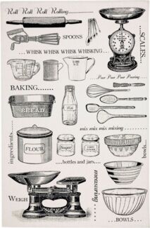 Ulster Weavers Geschirrtuch Baking, (Set, 1-tlg, 1-teilig), 100% Baumwolle 48x74cm Blumen Küchentuch