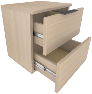 Nachtkästchen mit Schub 2 ohne Füße Buche