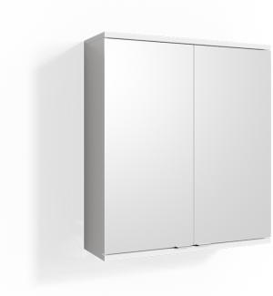 VICCO Spiegelschrank ROY 60 x 68 cm Weiß - Spiegel Badspiegel Bad Wandspiegel