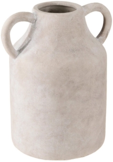 Viana Übertopf Deko Krug Vase Übertopf Keramik Beige Ø14,5 H22 cm
