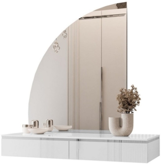 Lookway Schminktisch AURORA-Q SILVER Hängender Schminktisch mit Spiegel (1x Konsole und 1x Spiegl), Breite: 102 cm