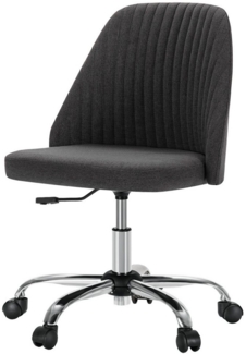 DUMOS Bürostuhl ergonomischer ohne Armlehnen Schreibtischstuhl office chair Drehstuhl, höhenverstellbarer Bürostuhl