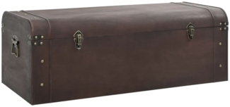 vidaXL Schatztruhe mit Riegeln Dunkelbraun 110x50x39,5 cm Sperrholz 4010550