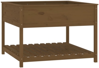 vidaXL Pflanzkübel mit Ablage Honigbraun 111,5x111,5x81 cm Kiefernholz 823804
