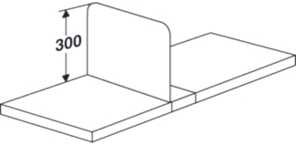 Kerkmann Fachteiler verschiebbar für Büro-Regal Progress 2000 Tiefe 60
