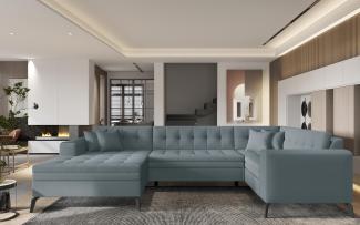 Wohnideebilder Montez Blau Ecksofas & Eckcouches CO-MON-LT-100SA