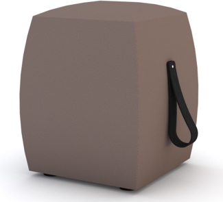 ASSMANN Hocker Syneo Line Braun 40x40x51cm Textil