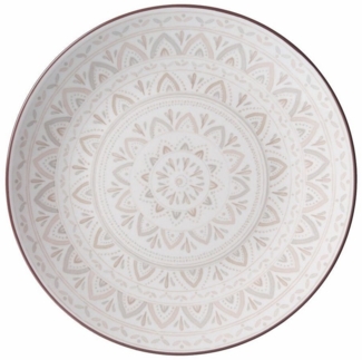 Ritzenhoff & Breker Valencia Teller, Speiseteller, Essteller, Keramik, Braun, Grau, Weiß, 21. 5 cm, 745047