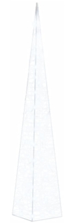 vidaXL LED-Leuchtkegel Acryl Deko Kaltweiß 120 cm 328964