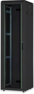 DIGITUS 22HE Unique Netzwerkschrank 600x600 mm Glastür Schwarz