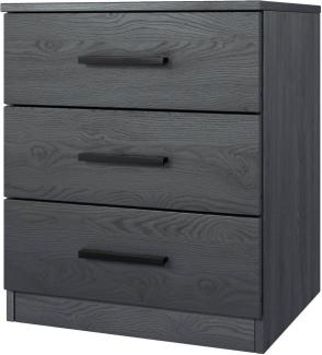 INOSIGN Nachtkommode Galaxy Breite 46 cm, moderner Nachtschrank, Nachttisch, Nachtkonsole mit 3 Schubladen