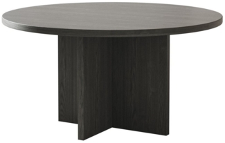 Selsey 'Ovo' Couchtisch rund, Holzoptik Esche Portland, ca. 40 x 76 x 76 cm