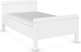 rauch Bett Bett Einzelbett Stollenbett EVELYN, in Komforthöhe aus Holzwerkstoff in elegantem Stil MADE IN GERMANY