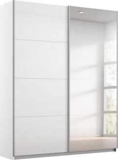 OTTO home Schwebetürenschrank Kleiderschrank Schrank Garderobe Schlafzimmerschrank THANOS (in 3 verschiedenen Ausstattungen BASIC/CLASSIC/PREMIUM) Optional mit Spiegel, Metall-Griffleisten alufarben MADE IN GERMANY