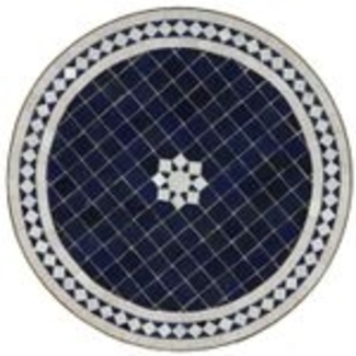 Mosaiktisch aus Marokko - Rund -M60-18