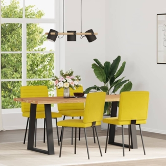 vidaXL Esszimmerstühle 4 Stk. Gelb Samt 3315263
