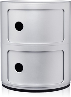 Componibili Recycled Container mit zwei Elementen silber