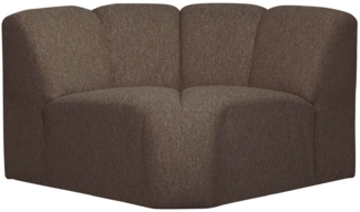 Modulsofa Mojo Boucle Eck-Element, Braun