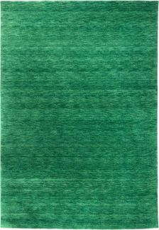 Gabbeh Teppich - Softy - Uni 400 x 300 cm - dunkelgrün