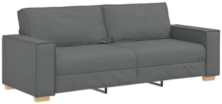 vidaXL 3-Sitzer-Sofa Dunkelgrau 180 cm Stoff 4104991