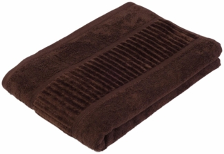 Gözze Badetuch BIO Frottier, Walkfrottee (1-St), Bio-Baumwolle, Uni-Farben, mit geschorener Bordüre, Pastell Farben