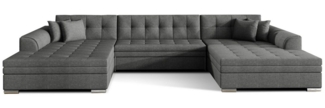 MOEBLO Wohnlandschaft VITI, Couch für Wohnzimmer, Schlafsofa Sofagarnitur Sofa Eckcouch U-Form Wohnlandschaft, mit Schlaffunktion