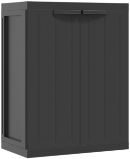 vidaXL Gartenschrank Schwarz 65x37x85 cm PP 364204