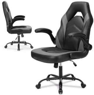 Refined Living Gaming-Stuhl Ergonomie Gaming chair Verstellbare Neigung 360° leise Rollen PU (1 St)