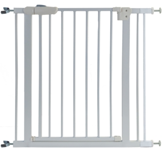 Treppenschutzgitter Absperrgitter weiß ohne Bohren für Sprossen 81-92cm