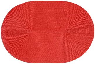 Haus und Deko Platzset Platzset oval ca. 45x30 cm Bast Optik Platzdeckchen Tischset geflochte, (1-St)