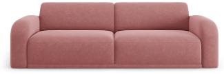 Micadoni Sofa Erin 4-Sitzer Samtstoff Dunkelrosa