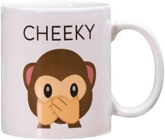 Thumbs Up CHKMUG Cheeky Emoji Tasse, Keramik, weiß, 10 x 6 x 24. 3 cm