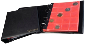 MC. Sammler Sammleretui MC. Sammler Münzalbum für 200 Stück 2 Euro Münzen, schwarz