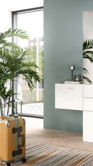 furnling Garderobenschrank Varga 1 Klappe, 1 Fach, Breite 52 cm, weiß Melamin