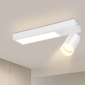 ZMH Deckenlampe LED Deckenleuchte Weiß - Deckenstrahler GU10 Flurlampe 3000k 10W Deckenspot Modern Wandleuchte Innen für Küche Schlafzimmer