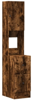 vidaXL Küchenschrank Räuchereiche 35x50x180 cm Holzwerkstoff 840762
