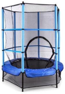 Rocketkid Trampolin 140cm Sicherheitsnetz innen Bungeefederung schwarz Schwarz