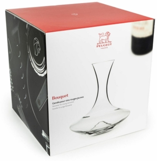 Peugeot Saveurs Wein-Accessoires Bouquet Karaffe, Weinkaraffe, Dekanter, Glaskaraffe, Wein, Glas, 750 ml, 230319