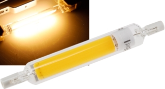 LED Strahler 8W R7s "RS118 COB8"360°, 3000k, 920lm, 118mm, warmweiß