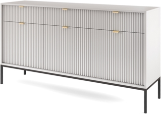 AX LIVING Sideboard mit Schubladen Eternas KSZ154 154 cm Grau