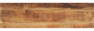 Tischplatte, Rechteckig Raues Massivholz Mango, 100 x 20 x 2,5 cm