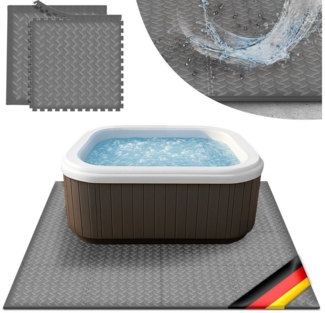 tillvex Pool-Bodenschutzfliese tillvex® Whirlpool Unterlage eckig 200 cm Bodenmatte Pool Untergrund, Matte viereckig Whirlpools Thermo Bodenschutzmatte Pool Untergrund, Whirlpool Unterlage eckig 200 cm