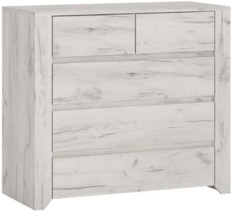 Sideboard Angel Schubladenkommode 84cm weißeiche