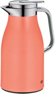 alfi SKYLINE 1,0l, deep apricot, Edelstahl-Isolierkanne mit hygienischem Hartglaseinsatz, Drehverschluss mit bequemer Drucktaste, ergonomischer Griff, ideal als Kaffeekanne, Teekanne, BPA-frei